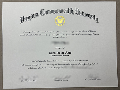 Virginia Commonwealth University diploma