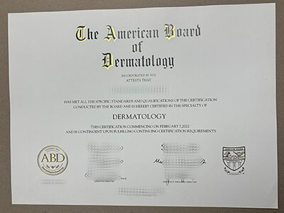 ABD certificate for sale