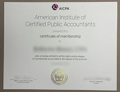 Buy an AICPA certificate online