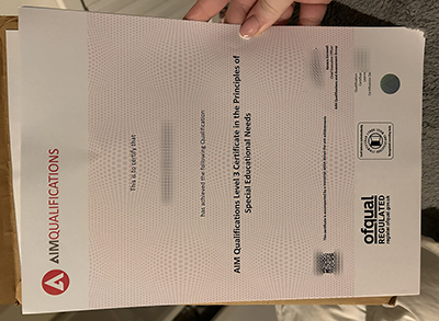 AIM Qualifications Level 3 Certificate