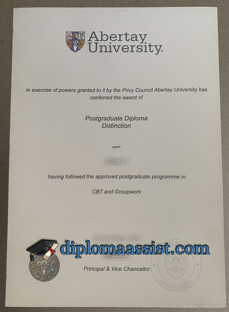 Buy Abertay University diploma