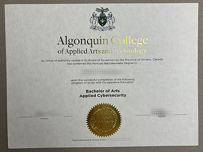 buy Algonquin College degree
