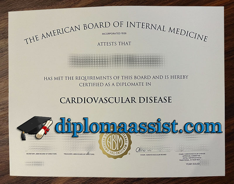 Buy American Board of Internal Medicine certificate