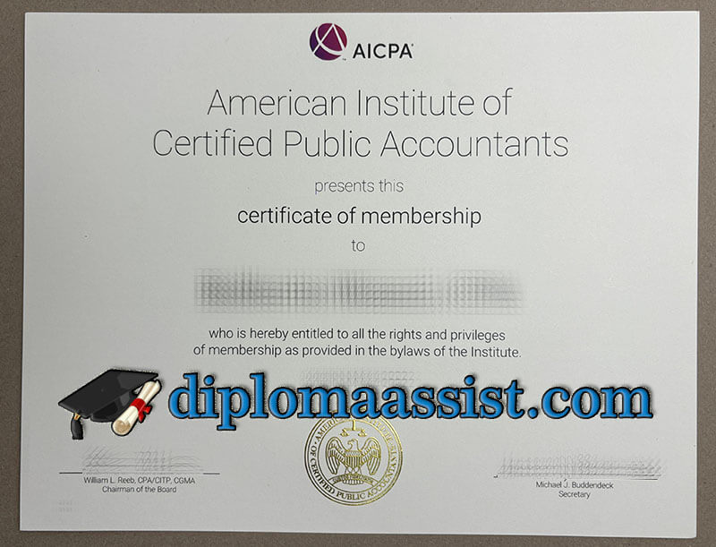 Buy an AICPA certificate online