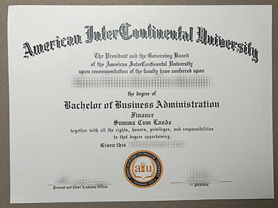 Buy American InterContinental University diploma
