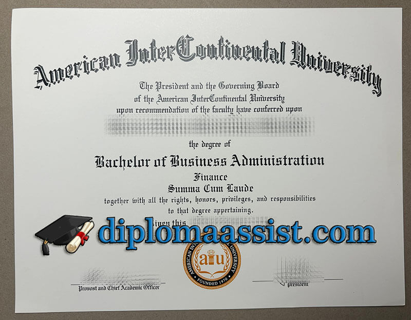 buy American InterContinental University diploma