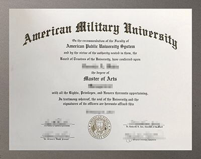 make American Military University diploma