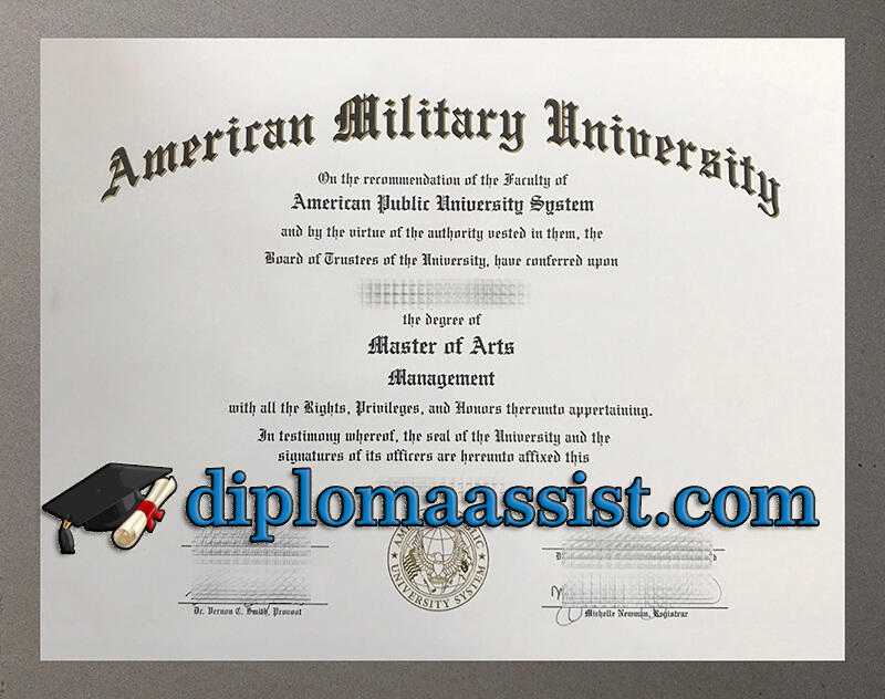 Buy American Military University diploma