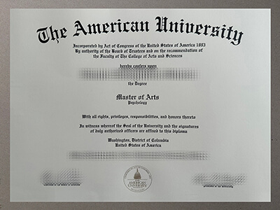 get American University diploma