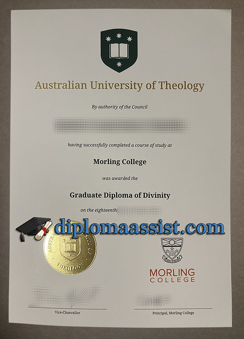 get Australian University of Theology diploma