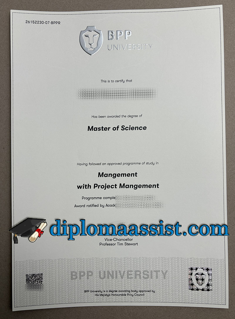 Get a BPP University diploma