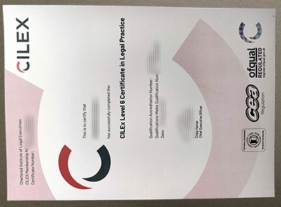 CILEX level 6 certificate