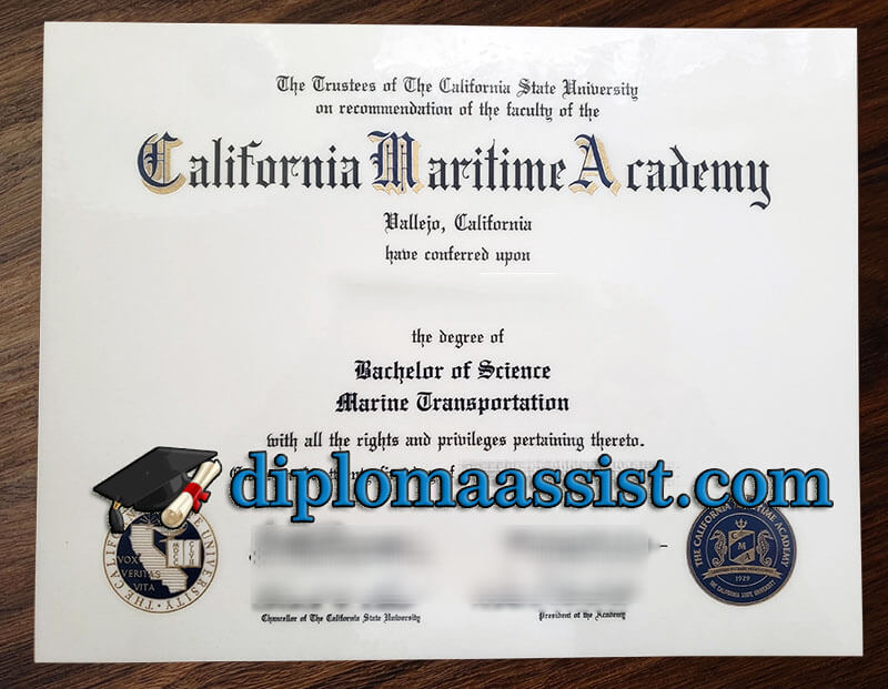 Buy California Maritime Academy diploma