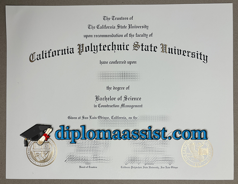 Buy California Polytechnic State University diploma