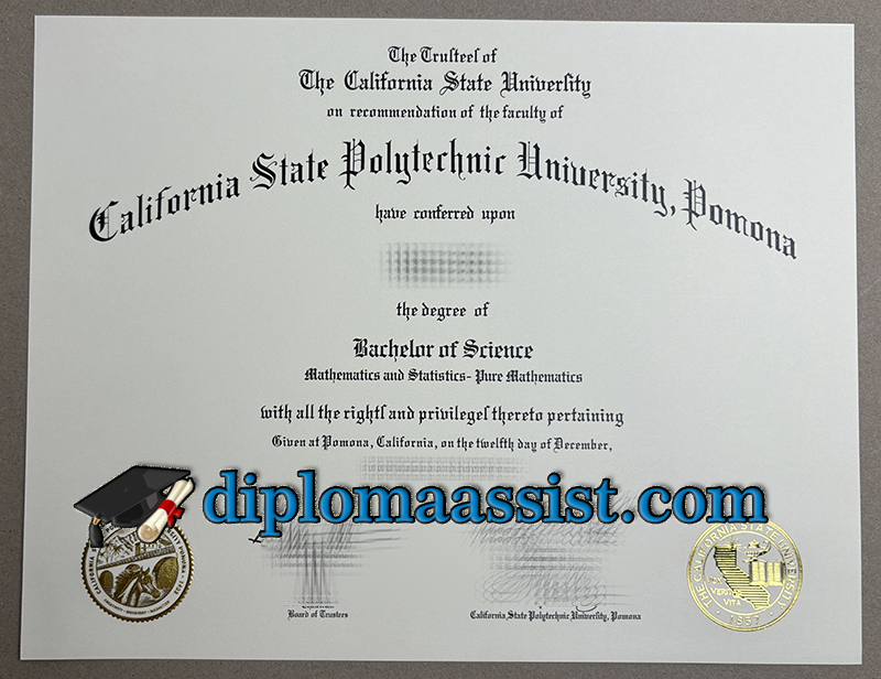 get Cal Poly Pomona diploma
