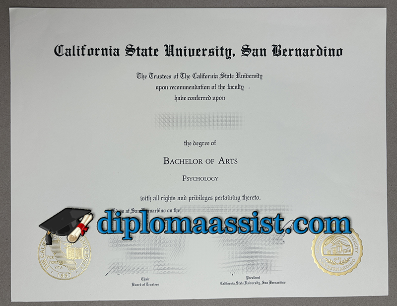Can I order Cal State San Bernardino diploma