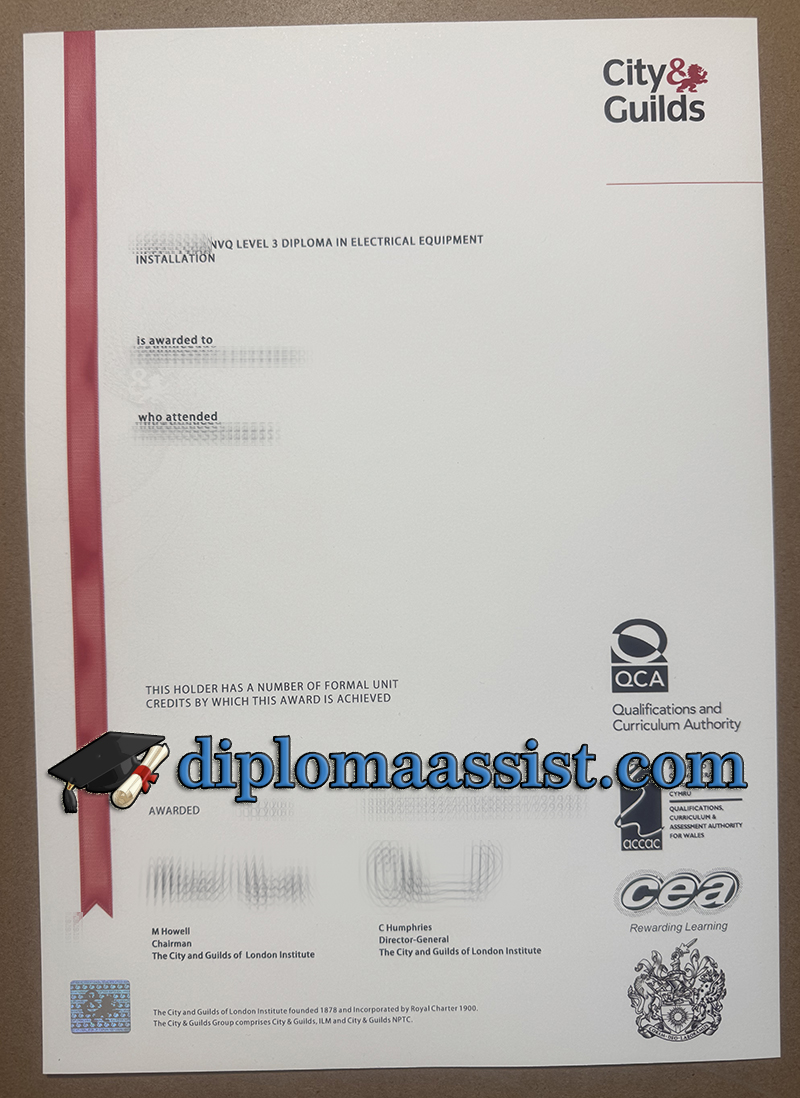 Buy City and Guilds Level 3 certificate