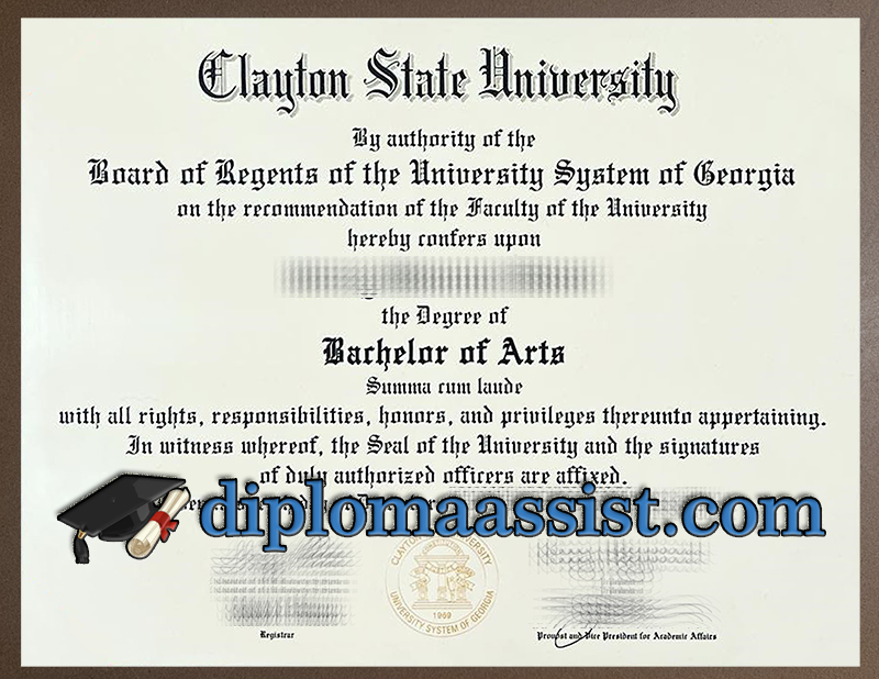 get Clayton State University diploma