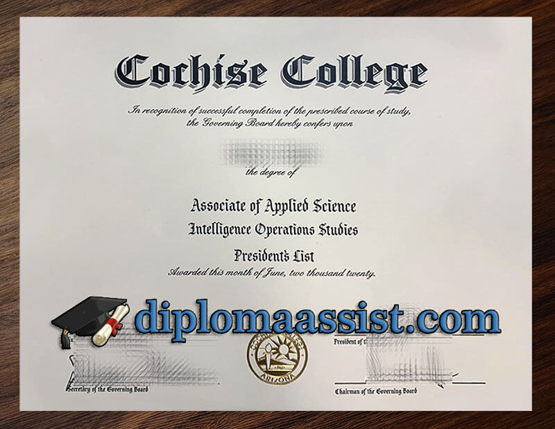 Buy Cochise College diploma