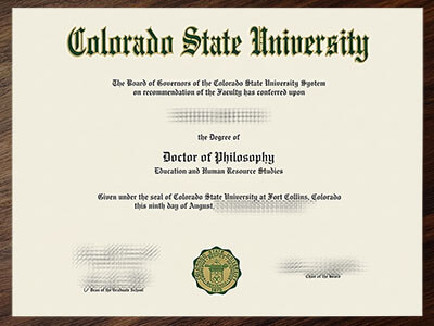 Colorado State University diploma online