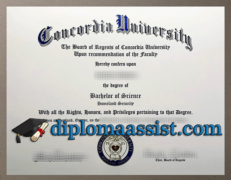 get Concordia University Oregon diploma
