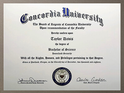 get a Concordia University Oregon diploma