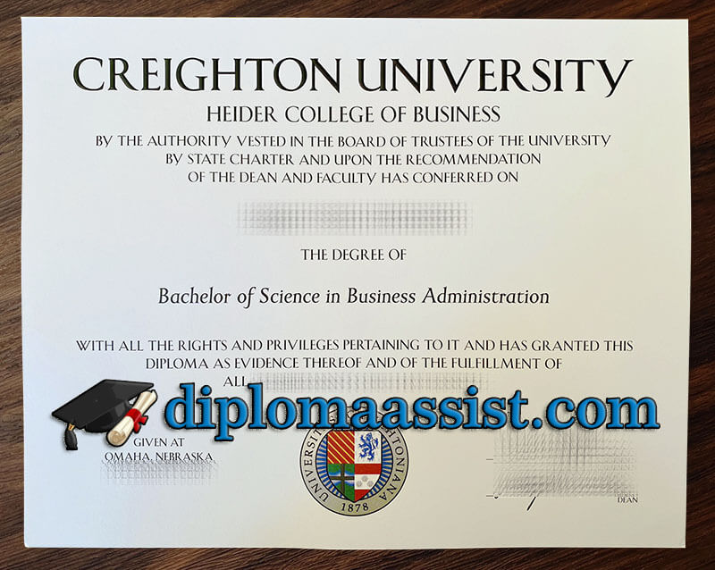 Buy Creighton University diploma