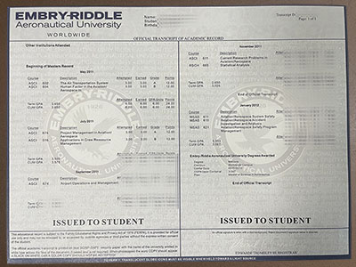 Get ERAU diploma, get ERAU transcript.