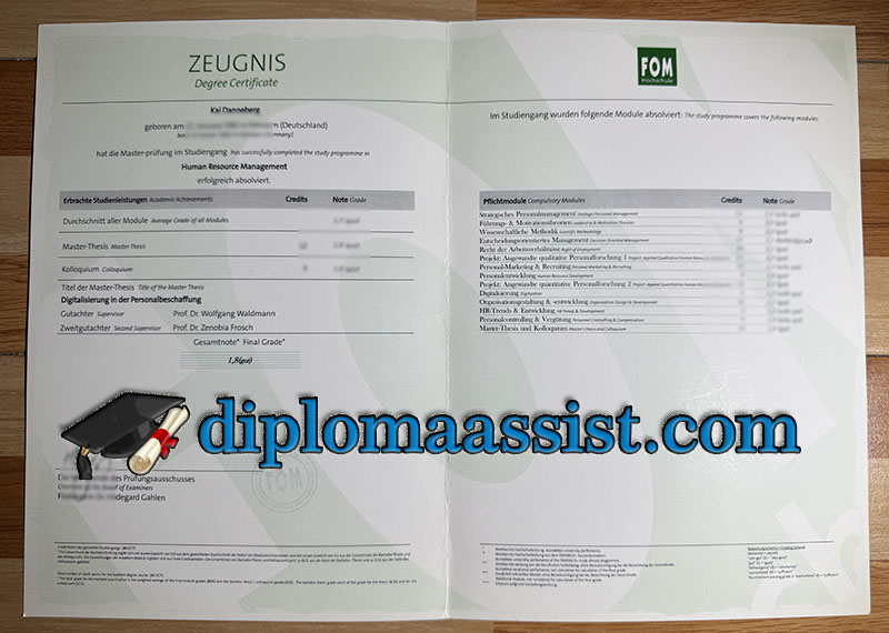 get FOM Hochschule diploma