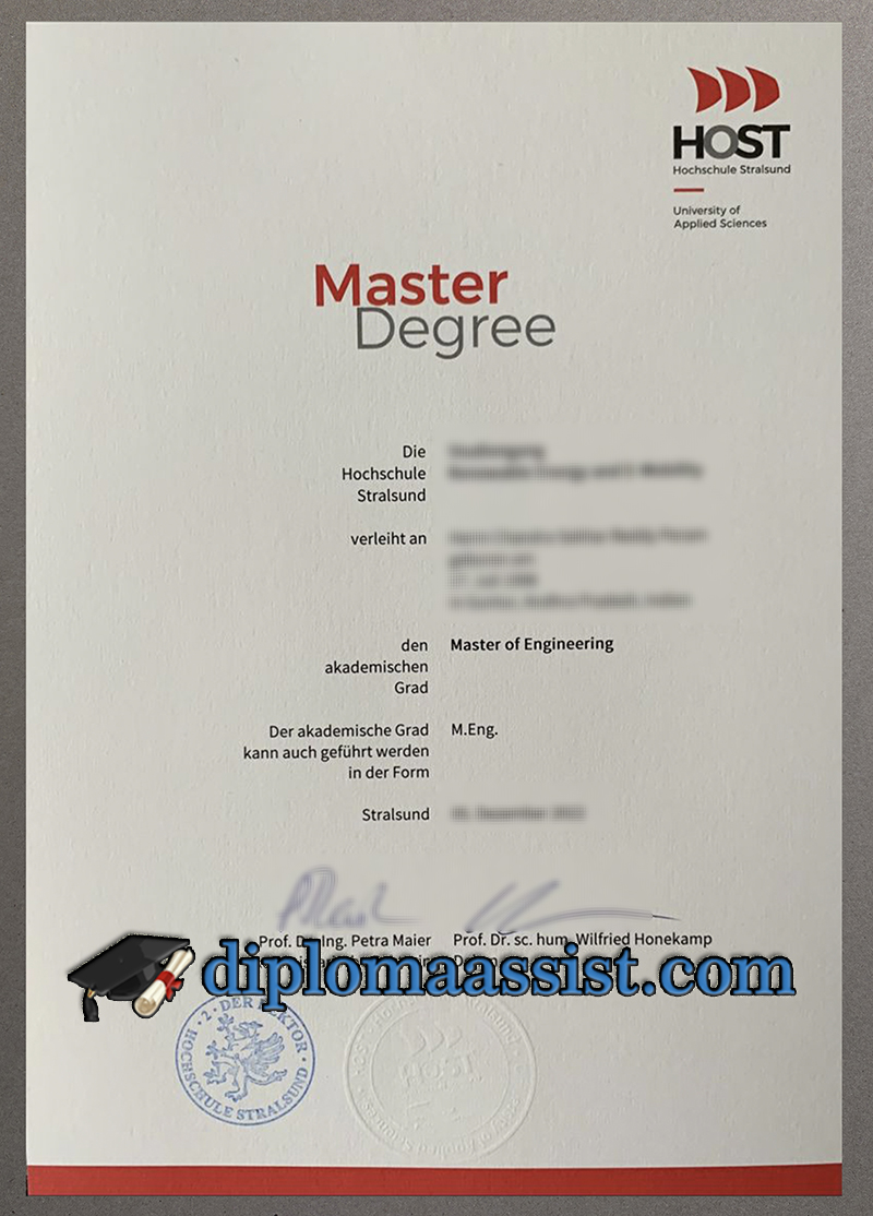 get Hochschule Stralsund Urkunde