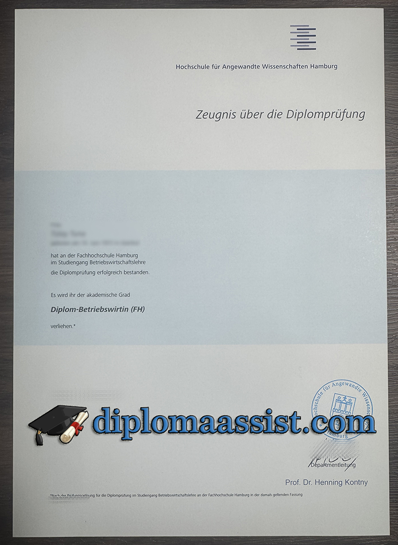 HAW Hamburg diploma