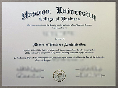 get Husson University certificate