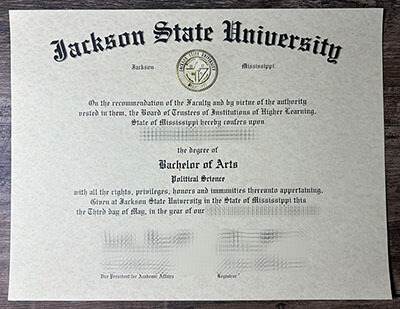 get Jackson State University diploma