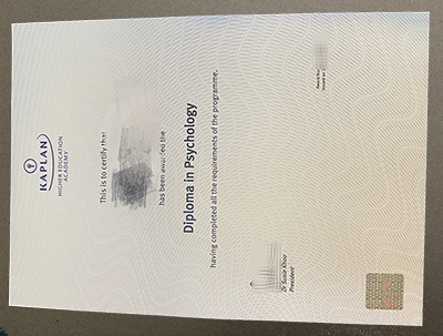 KAPLAN Higher Education Academy transcript