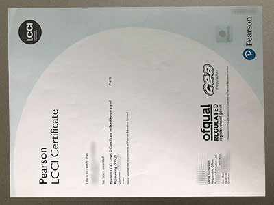 Pearson LCCI Certificate