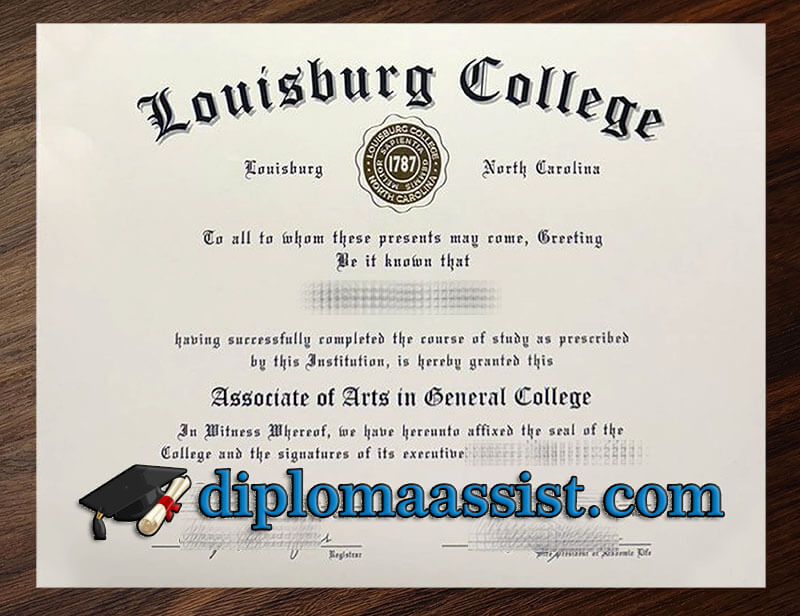 buy Louisburg College diploma