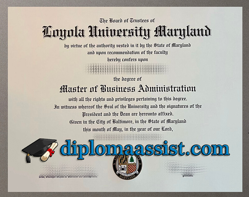 Where buy Loyola University Maryland diploma