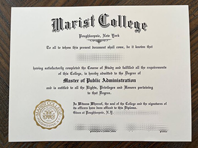 fake Marist College diploma