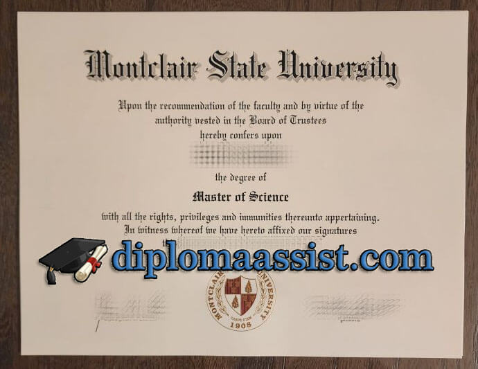 Buy Montclair State University diploma