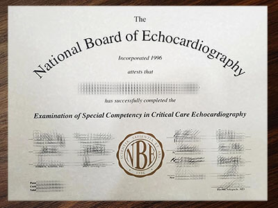 National Board of Echocardiography Certificate