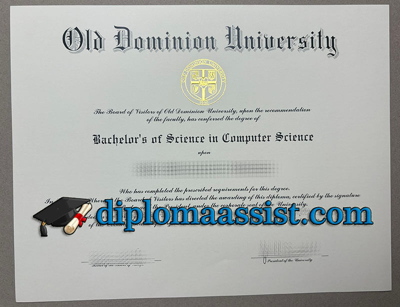 Buy Old Dominion University diploma