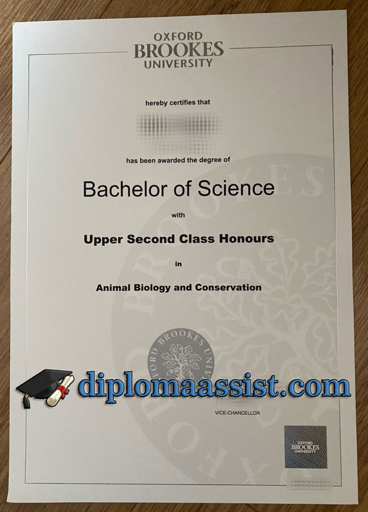 Oxford Brookes University diploma