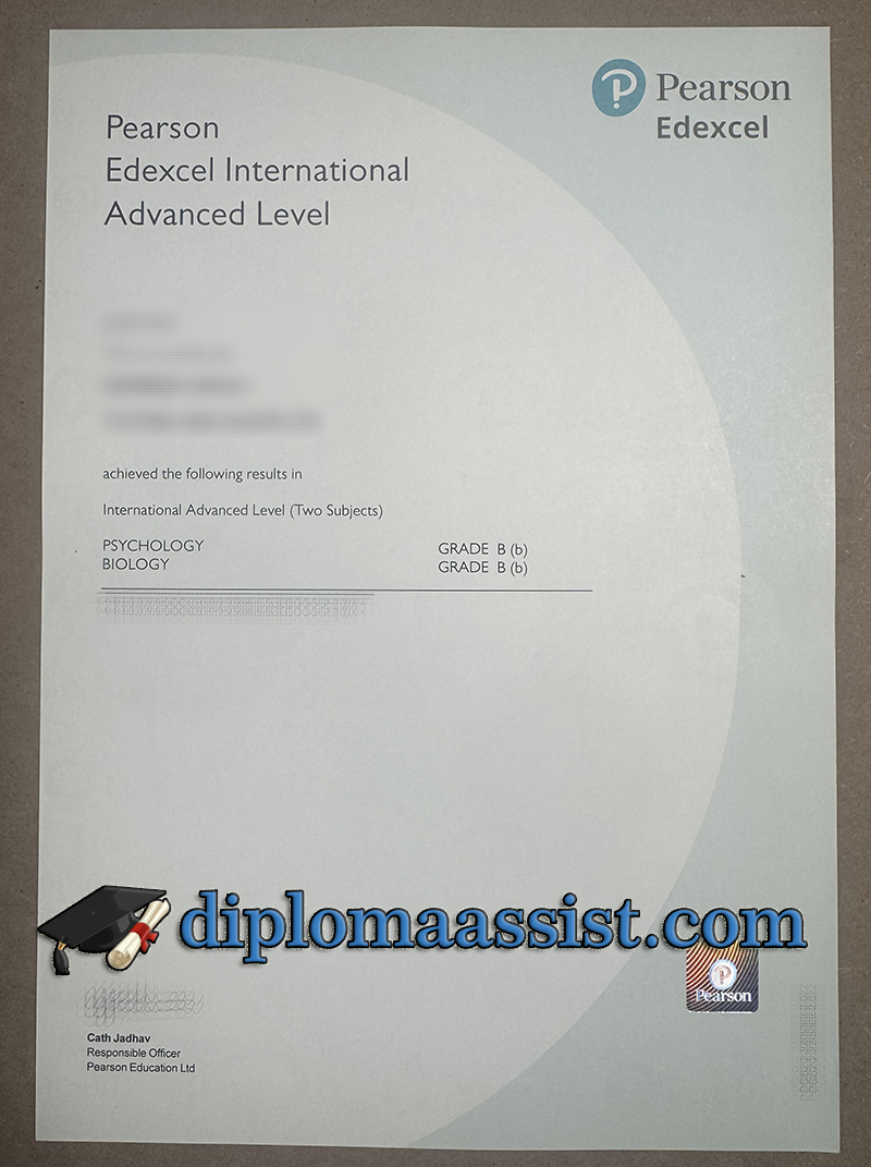 Pearson Edexcel International Advanced Level Certificate
