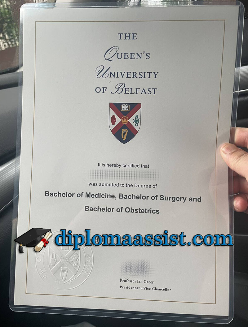 Buy Queen's University of Belfast diploma