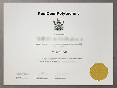 Red Deer Polytechnic certificate
