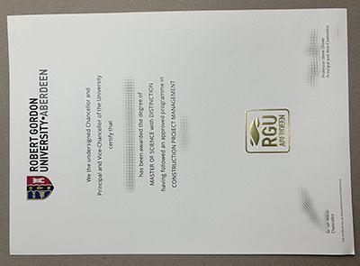 make Robert Gordon University diploma
