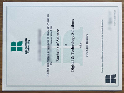 fake Roehampton University diploma