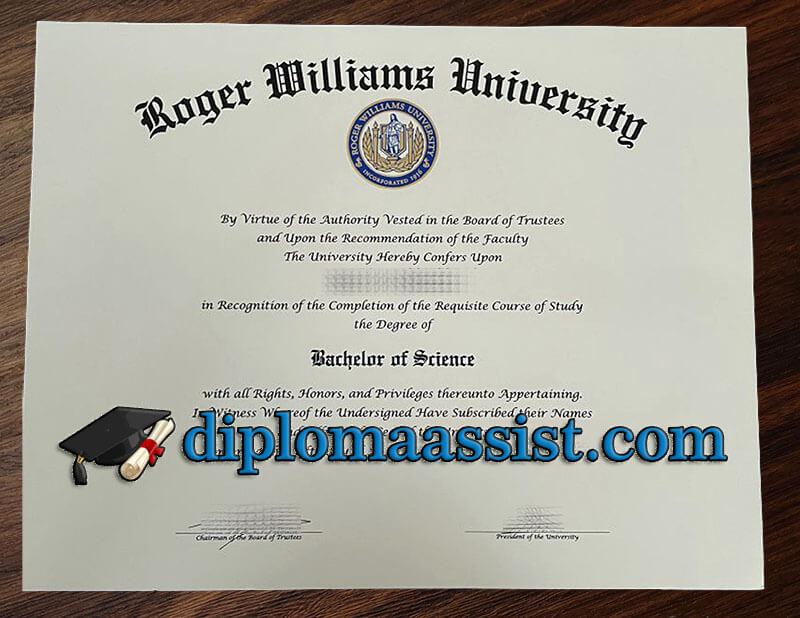 order Roger Williams University diploma
