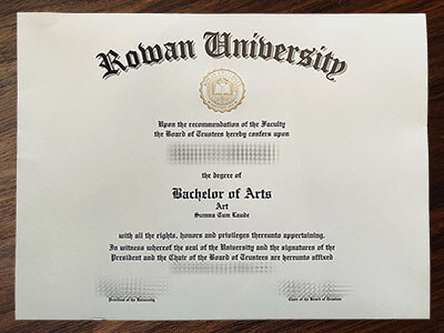 Make Rowan University diploma