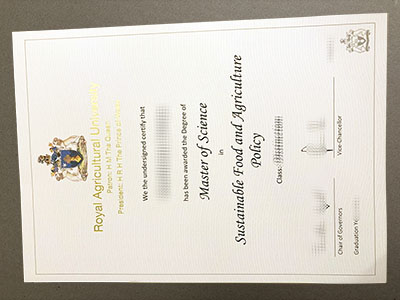 order Royal Agricultural University diploma